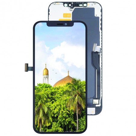 ECRAN LCD POUR IPHONE 12 PRO MAX INCELL VITRE TACTILE SUR CHASSIS NOIR SANS OUTILS