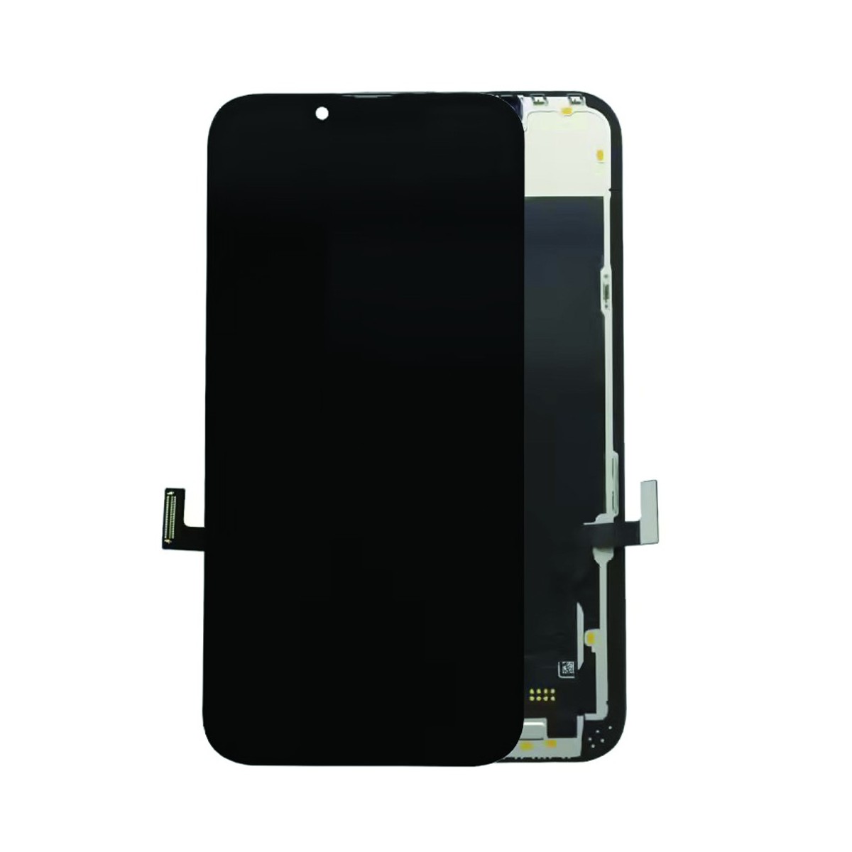 ECRAN OLED POUR IPHONE 13 VITRE TACTILE SUR CHASSIS NOIR SANS OUTILS