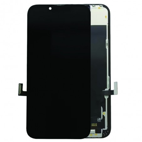 ECRAN OLED POUR IPHONE 13 VITRE TACTILE SUR CHASSIS NOIR SANS OUTILS