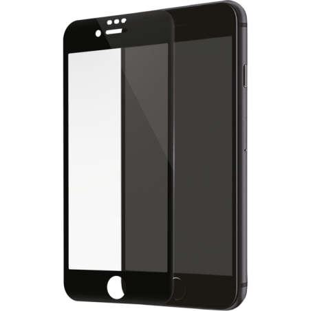Verre Trempé intégral 4D Noir Pour iPhone 6+ / 6S+ Recouvre à 100% la face avant