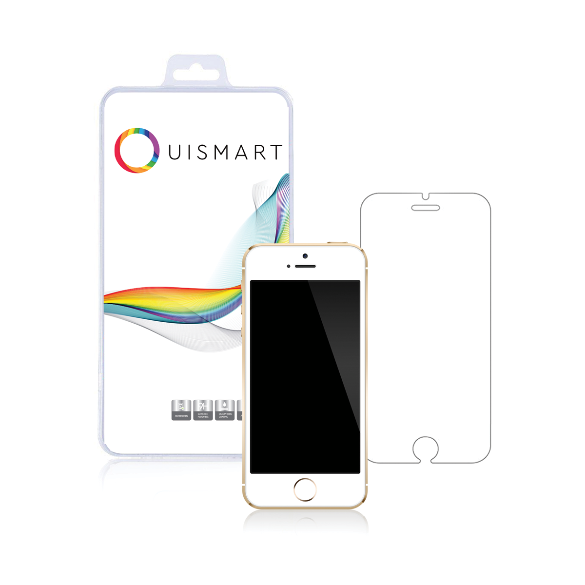 Verre Trempé Pour iPhone 5C avec blister Verre Trempé Pour iPhone 5C avec blister