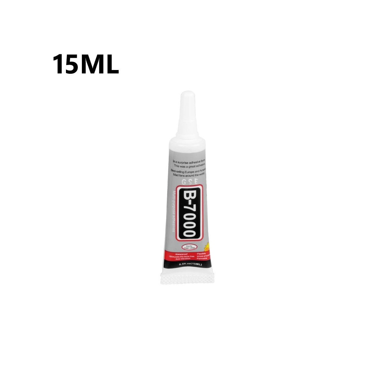 COLLE B7000 15 ML Super Glue Pour Réparation Pose Téléphones Smartphones Tablettes Bijoux Livres reliure Cuir Chaussures papiers