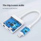 Adaptateur casque audio & Chargeur pour iPhone Blanc Adaptateur casque audio & Chargeur pour iPhone Blanc
