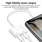 Adaptateur casque audio & Chargeur pour iPhone Blanc Adaptateur casque audio & Chargeur pour iPhone Blanc