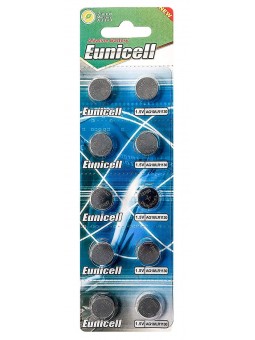 Lot de 10 Piles EUNICELL AG10 LR1130 LR54