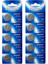 Lot de 10 Piles EUNICELL CR2016