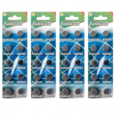 Lot de 40 Piles EUNICELL AG10 LR1130 LR54