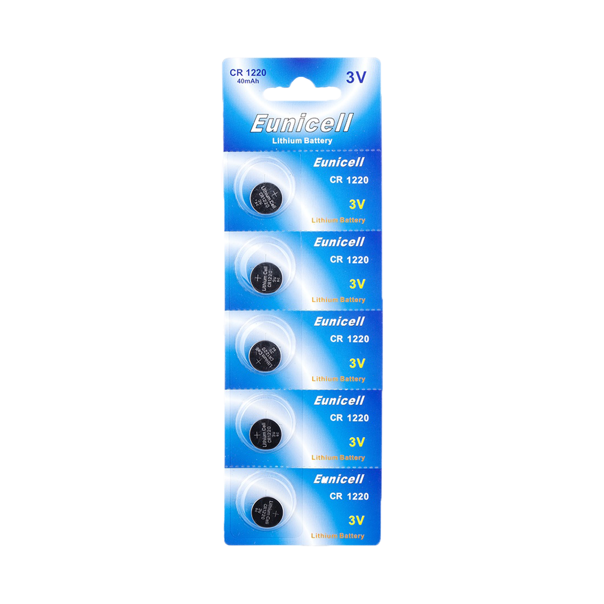 Lot de 5 Piles EUNICELL Lithium CR1220 BR1220 DL1220 ECR1220 PA 5012LC Lot de 5 Piles EUNICELL Lithium CR1220 BR1220 DL1220 ECR1220 PA 5012LC