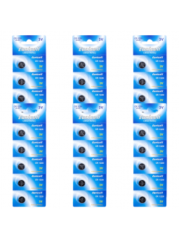 Lot de 30 Piles EUNICELL Lithium CR1220 BR1220 DL1220 ECR1220 PA 5012LC