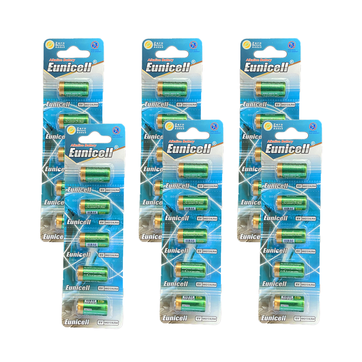Lot de 30 Piles Alcaline 4LR44 4AG13 6V Eunicell Lot de 30 Piles Alcaline 4LR44 4AG13 6V Eunicell