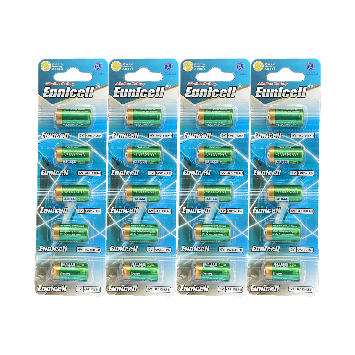 Lot de 20 Piles Alcaline 4LR44 4AG13 6V Eunicell Lot de 20 Piles Alcaline 4LR44 4AG13 6V Eunicell