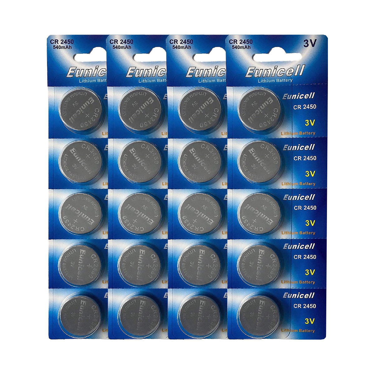 Lot de 8 piles bouton CR2450 3 V au lithium CR 2450 : :  High-tech