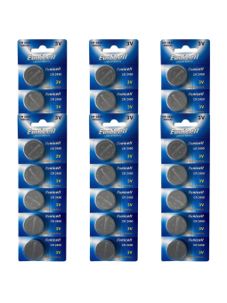 Lot de 30 Piles EUNICELL CR2450 CR 2450 DL2450 ECR2450 BR2450 5029LC