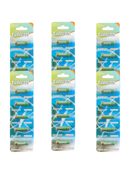 Lot de 30 Piles EUNICELL Alcaline 12V A27 27A