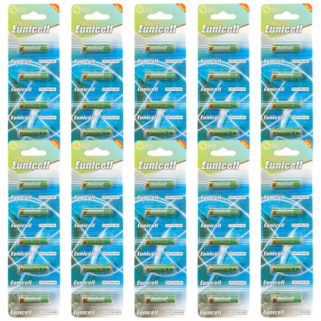Lot de 50 Piles EUNICELL Alcaline 12V A27 27A