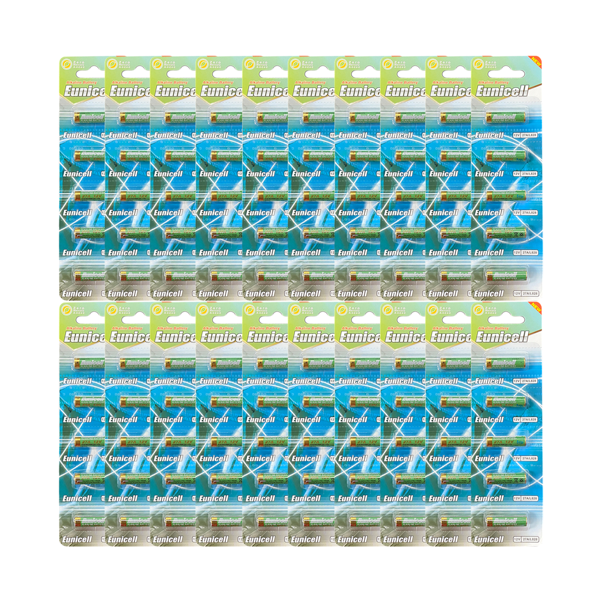 Lot de 100 Piles EUNICELL Alcaline 12V A27 27A Lot de 100 Piles EUNICELL Alcaline 12V A27 27A