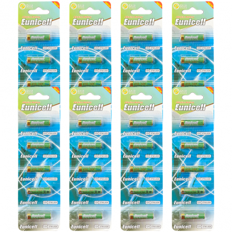 Lot de 40 Piles EUNICELL Alcaline 12V A27 27A