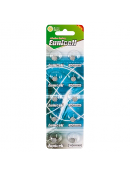Lot de 10 piles EUNICELL AG1- G1 LR60 LR621 SR621 W 364