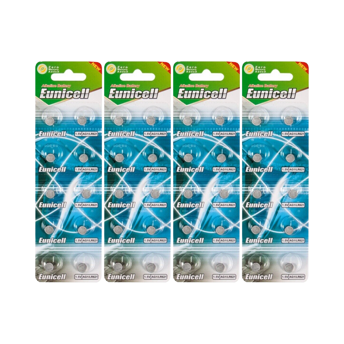 Lot de 40 piles EUNICELL AG1- G1 LR60 LR621 SR621 W 364 Lot de 40 piles EUNICELL AG1- G1 LR60 LR621 SR621 W 364