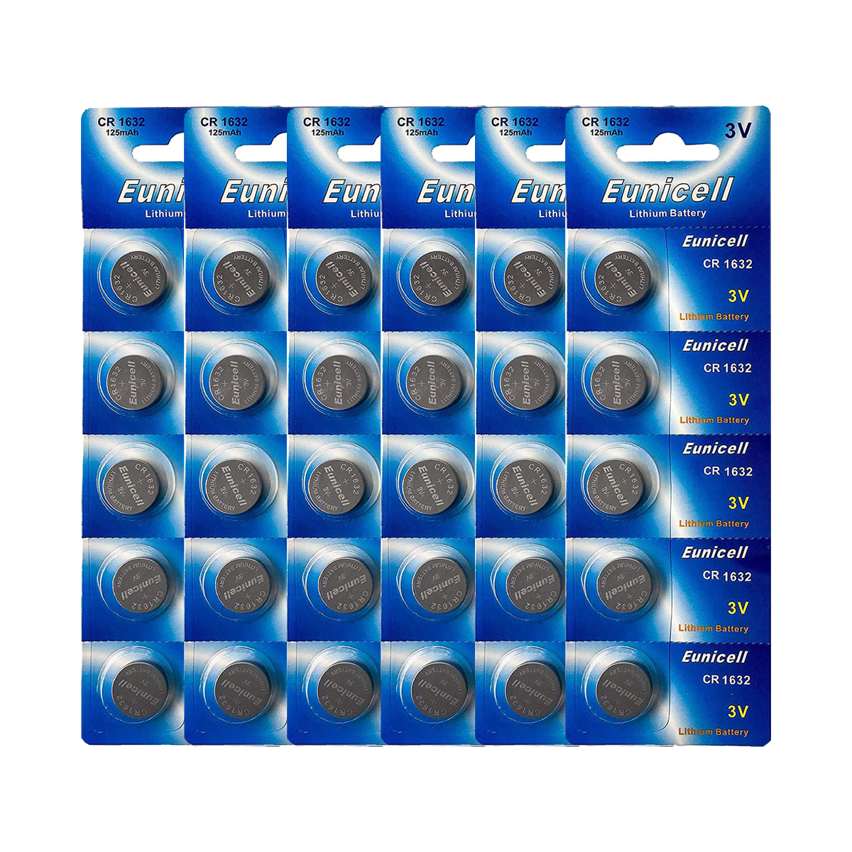 Lot de 30 Piles EUNICELL Bouton Lithium CR1632 CR 1632 3V Lot de 30 Piles EUNICELL Bouton Lithium CR1632 CR 1632 3V