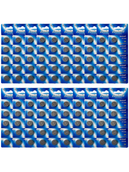 Lot de 100 Piles EUNICELL Bouton Lithium CR1632 CR 1632 3V
