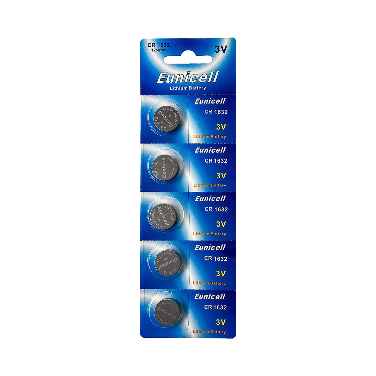 Lot de 5 Piles EUNICELL Bouton Lithium CR1632 CR 1632 3V Lot de 5 Piles EUNICELL Bouton Lithium CR1632 CR 1632 3V
