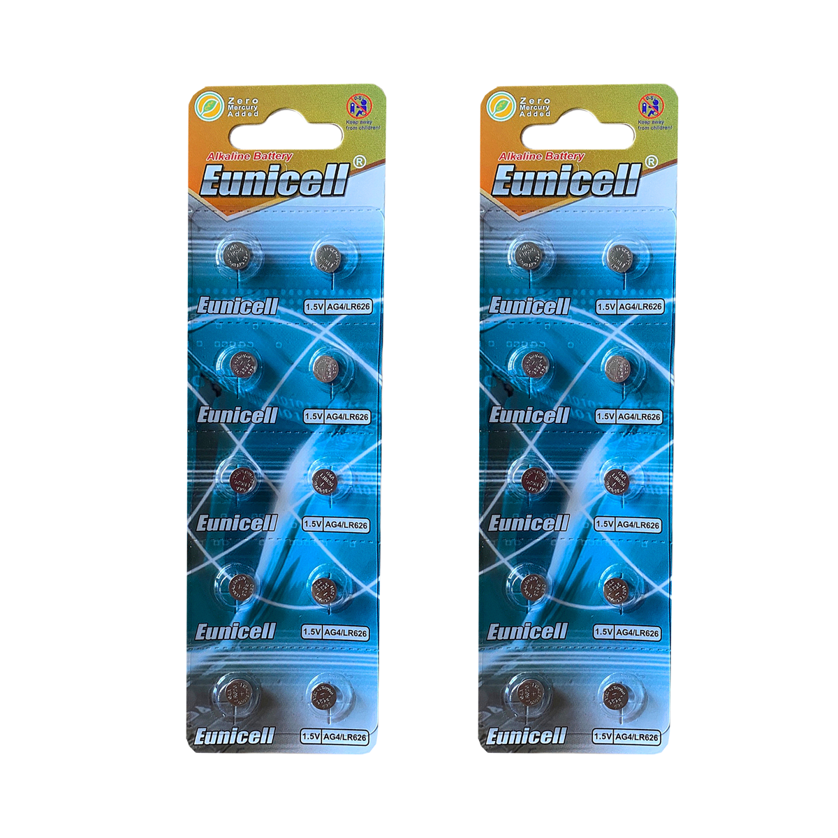 Lot de 20 Piles EUNICELL AG4 LR626 LR626SW 377A SR 626 SR377 G4 Lot de 20 Piles EUNICELL AG4 LR626 LR626SW 377A SR 626 SR377 G4