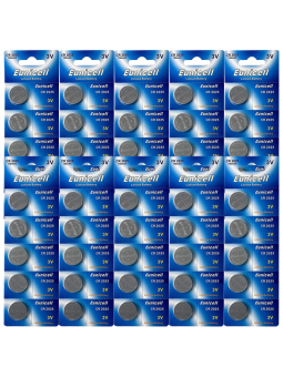 LOT DE 50 PILES EUNICELL BOUTONS CR2025