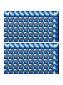 LOT DE 100 PILES EUNICELL BOUTONS CR2025