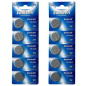 LOT DE 10 PILES EUNICELL BOUTONS CR2025