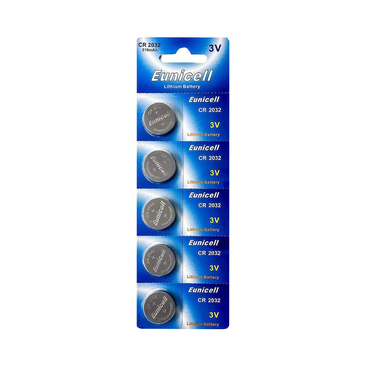 Lot de 5 Piles EUNICELL CR2032 BR2032 DL2032 Lot de 5 Piles EUNICELL CR2032 BR2032 DL2032