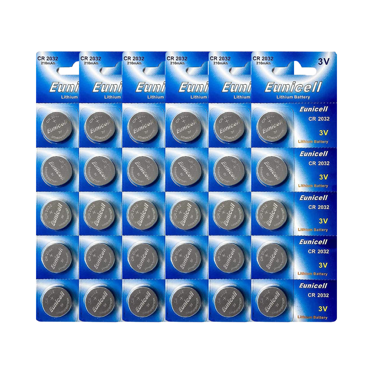 Lot de 30 Piles EUNICELL CR2032 BR2032 DL2032 Lot de 30 Piles EUNICELL CR2032 BR2032 DL2032