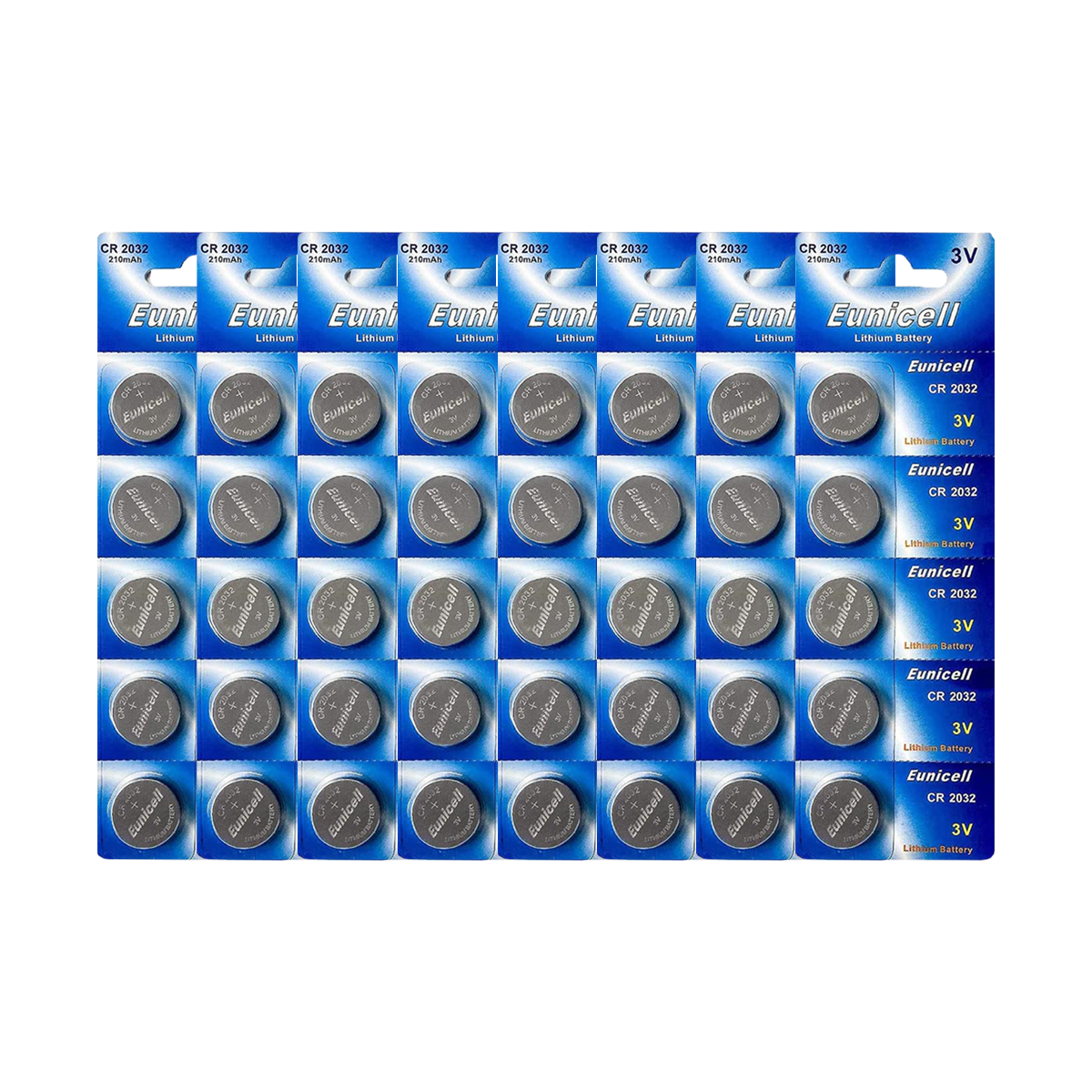 Lot de 40 Piles EUNICELL CR2032 BR2032 DL2032 Lot de 40 Piles EUNICELL CR2032 BR2032 DL2032