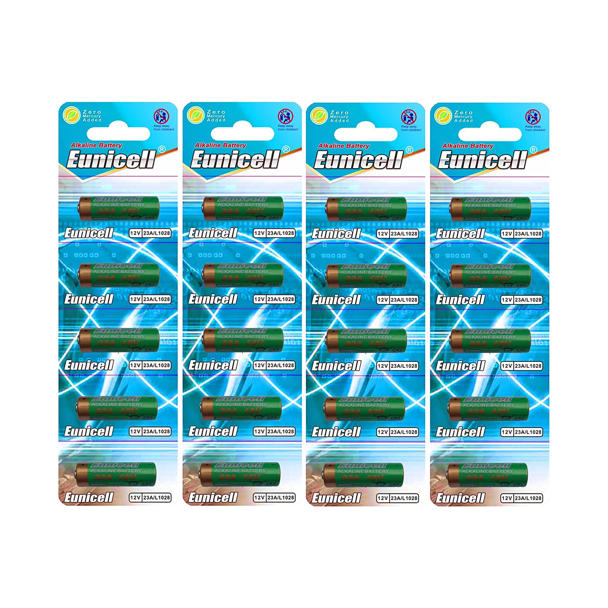 Lot de 20 piles 23A A23 LRV08 L1028 RVO8 23A MS21 MN21 E23 Lot de 20 piles 23A A23 LRV08 L1028 RVO8 23A MS21 MN21 E23