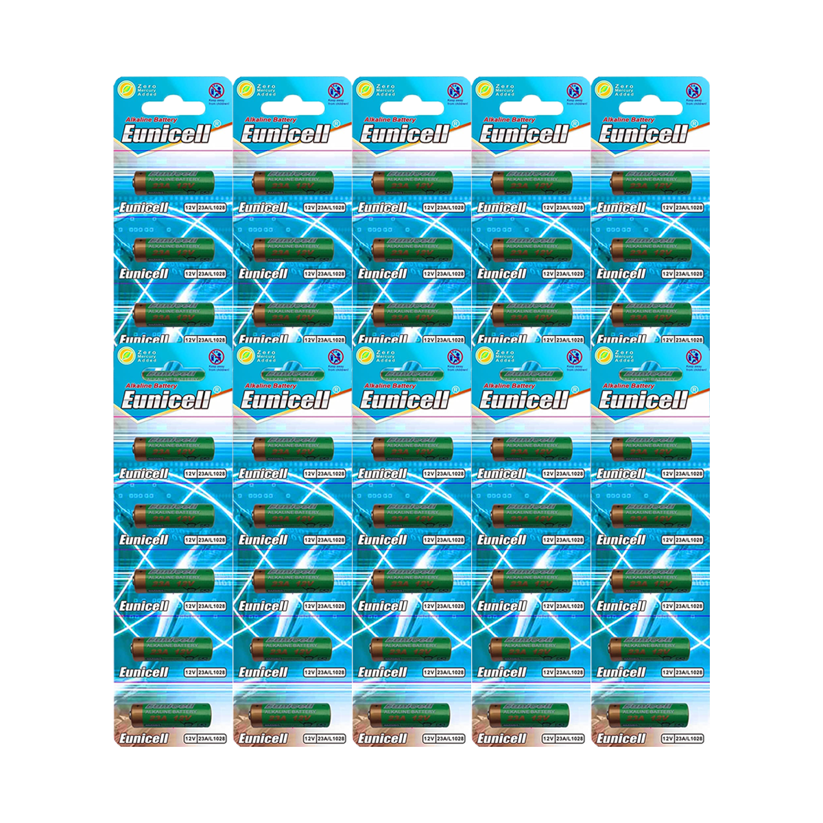Lot de 50 piles 23A A23 LRV08 L1028 RVO8 23A MS21 MN21 E23 Lot de 50 piles 23A A23 LRV08 L1028 RVO8 23A MS21 MN21 E23