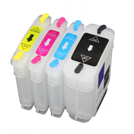 Cartouches rechargeables compatibles HP 10/11