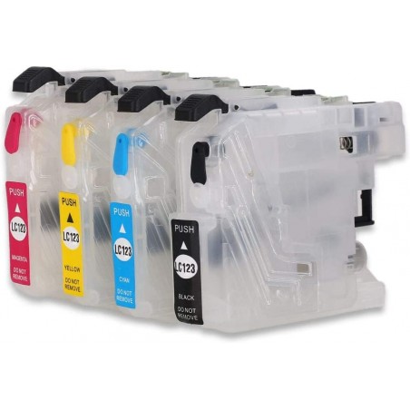 Cartouches rechargeables compatibles Brother LC121/LC123/LC125/LC127/LC129