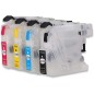 Cartouches rechargeables compatibles Brother LC121/LC123/LC125/LC127/LC129 Cartouches rechargeables compatibles Brother LC121/LC123/LC125/LC127/LC129