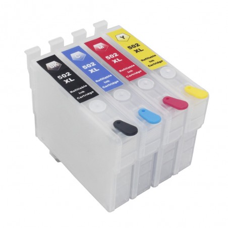 Cartouches rechargeables pour Epson 502XL 502 XL (Série Jumelles)