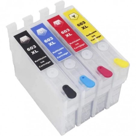 Cartouches rechargeables pour Epson T603XL 603 XL