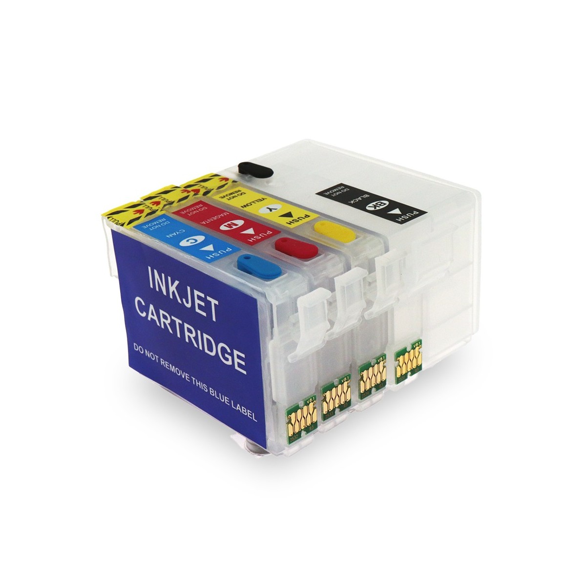 4 Cartouches rechargeables compatible Epson T2701-T2704 (Série Réveil) 4 Cartouches rechargeables compatible Epson T2701-T2704 (Série Réveil)