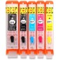 5 Cartouches Rechargeables pour Canon PGI-570 / CLI-571 5 Cartouches Rechargeables pour Canon PGI-570 / CLI-571