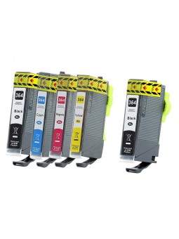 5 Cartouches compatibles avec HP364XL