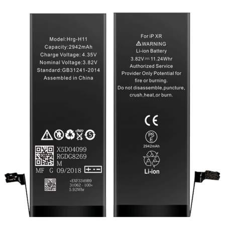 BATTERIE POUR IPHONE XR INTERNE NEUVE DE REMPLACEMENT SANS OUTILS