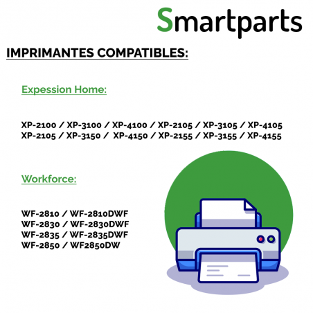 4 Cartouches compatibles Epson 603XL (Série Étoile de mer)