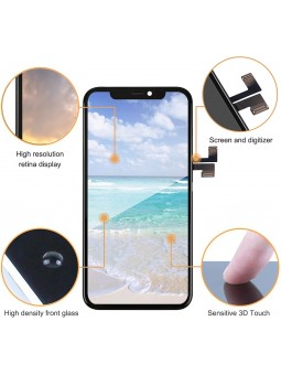 ECRAN LCD TFT POUR IPHONE 11 PRO MAX NOIR VITRE TACTILE SUR CHASSIS SANS OUTILS
