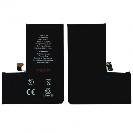 BATTERIE POUR IPHONE 14 PRO INTERNE NEUVE DE REMPLACEMENT SANS OUTILS