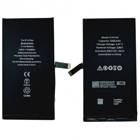 BATTERIE POUR IPHONE 14 PLUS INTERNE NEUVE DE REMPLACEMENT SANS OUTILS