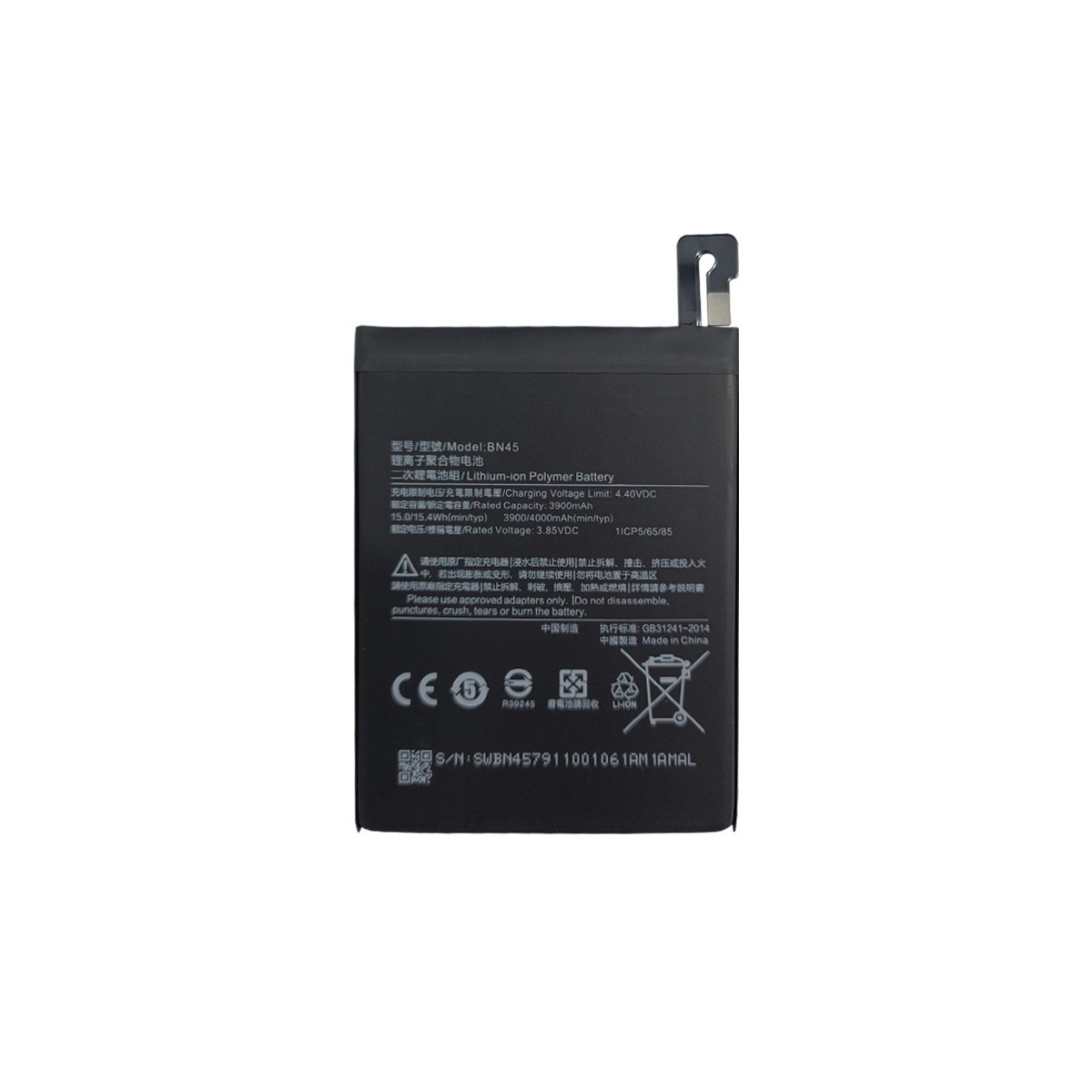 Batterie Compatible Pour Xiaomi Redmi Note 5 Pro (BN45)