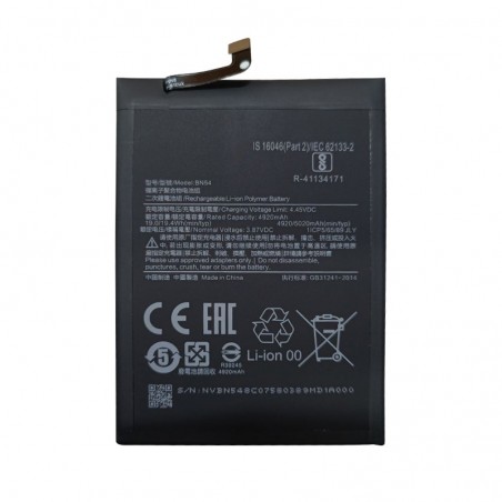 Batterie Compatible Pour Xiaomi Redmi Note 9 + OUTILS (BN54)